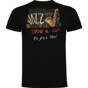 T-Shirt Nera Torno al Sud (Jazz)